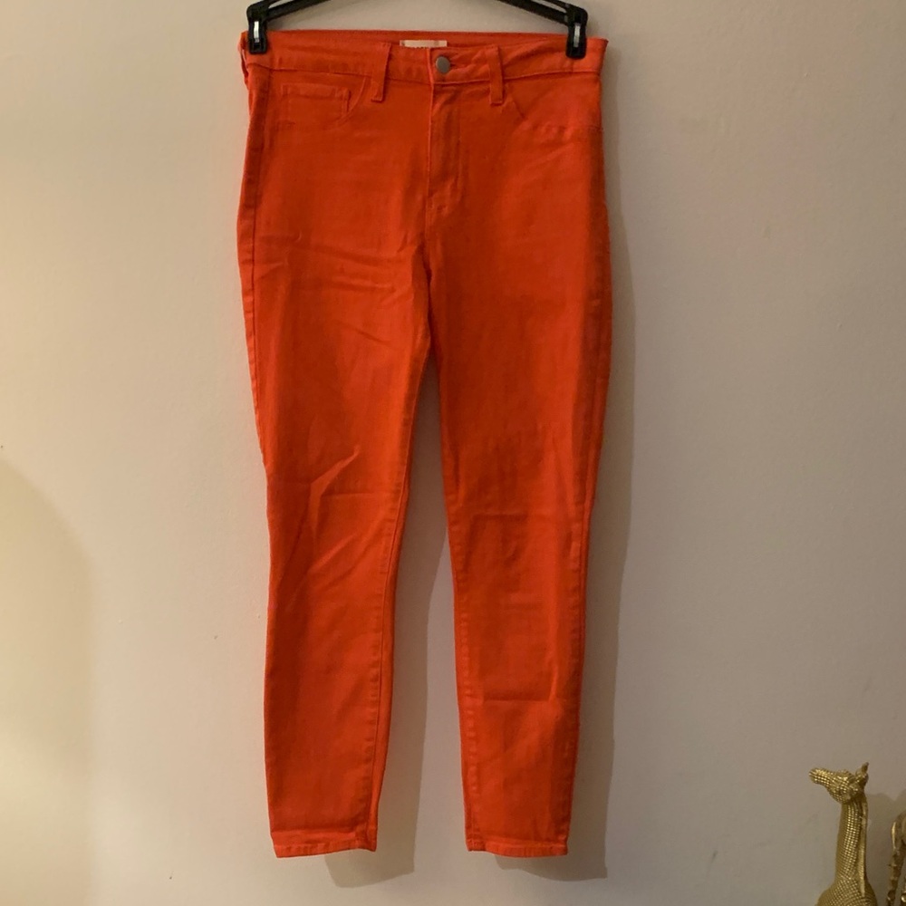 L'AGENCE Women's Vivid Orange Skinny Jeans - NWOT